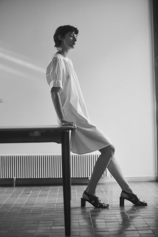 Satin Silky Dress White