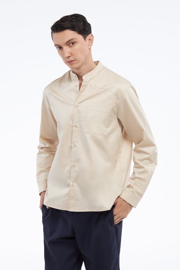 Crew neck shirt sand