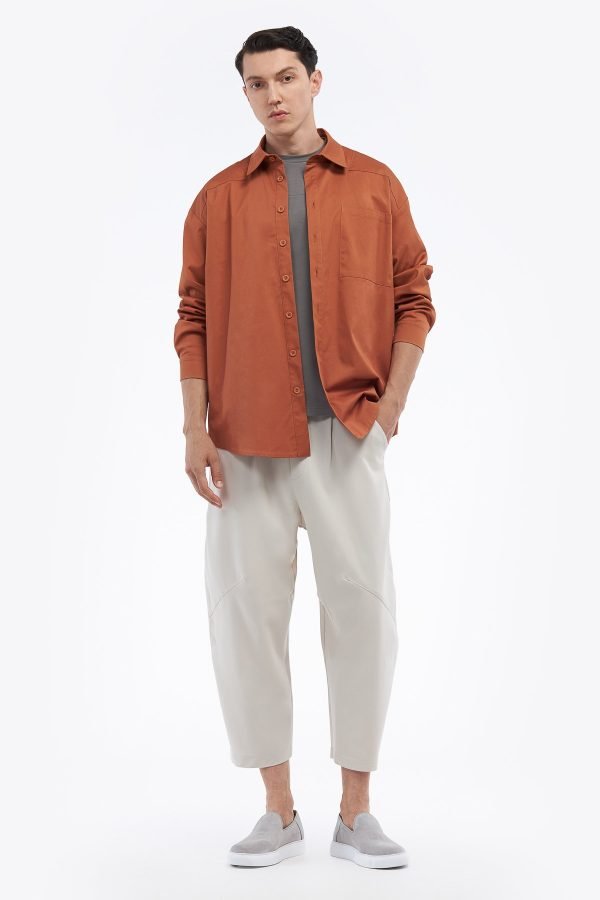 Παντελόνι με κορδόνι off white