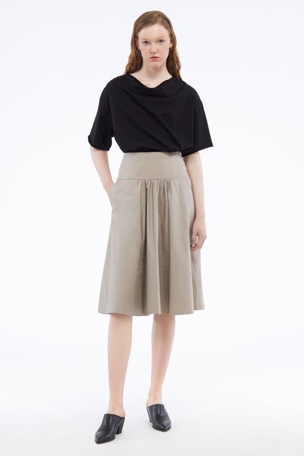 Silky Poplin Skirt