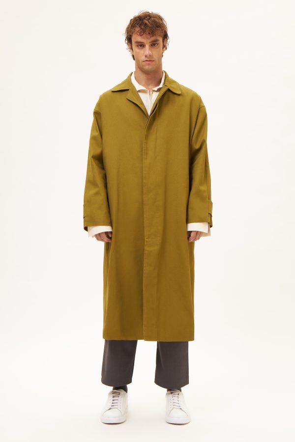 Κλασική μίντι καμπαρντίνα χακί