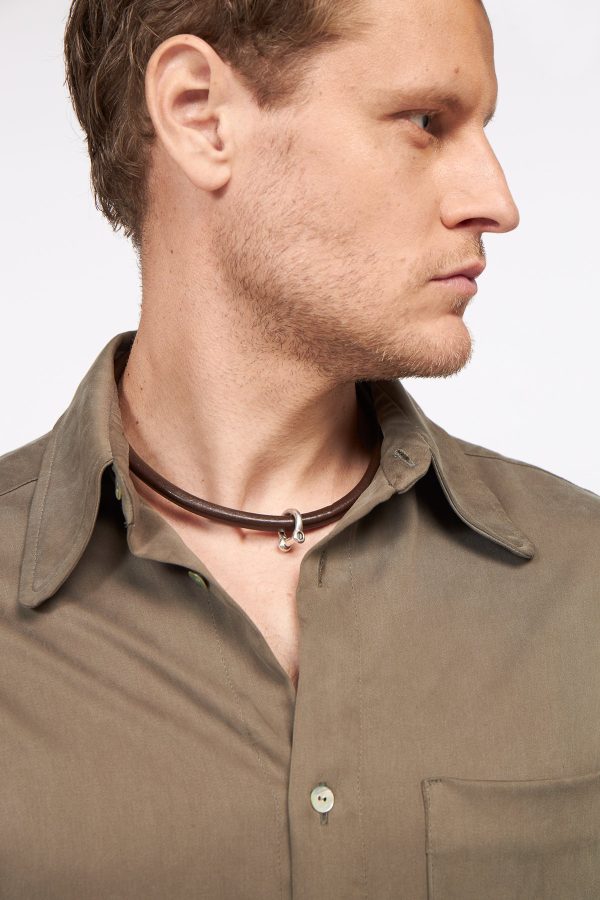 Leather necklace for him