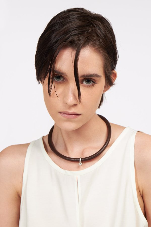 Leather necklace