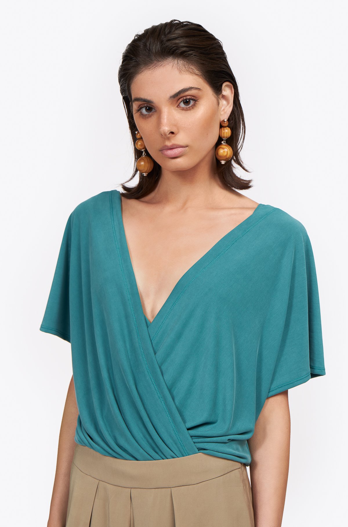 AOS Draped body teal green