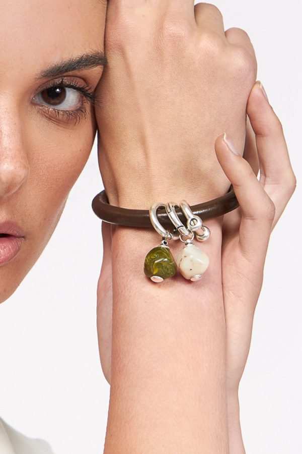 Small charms for leather necklace and bracelet