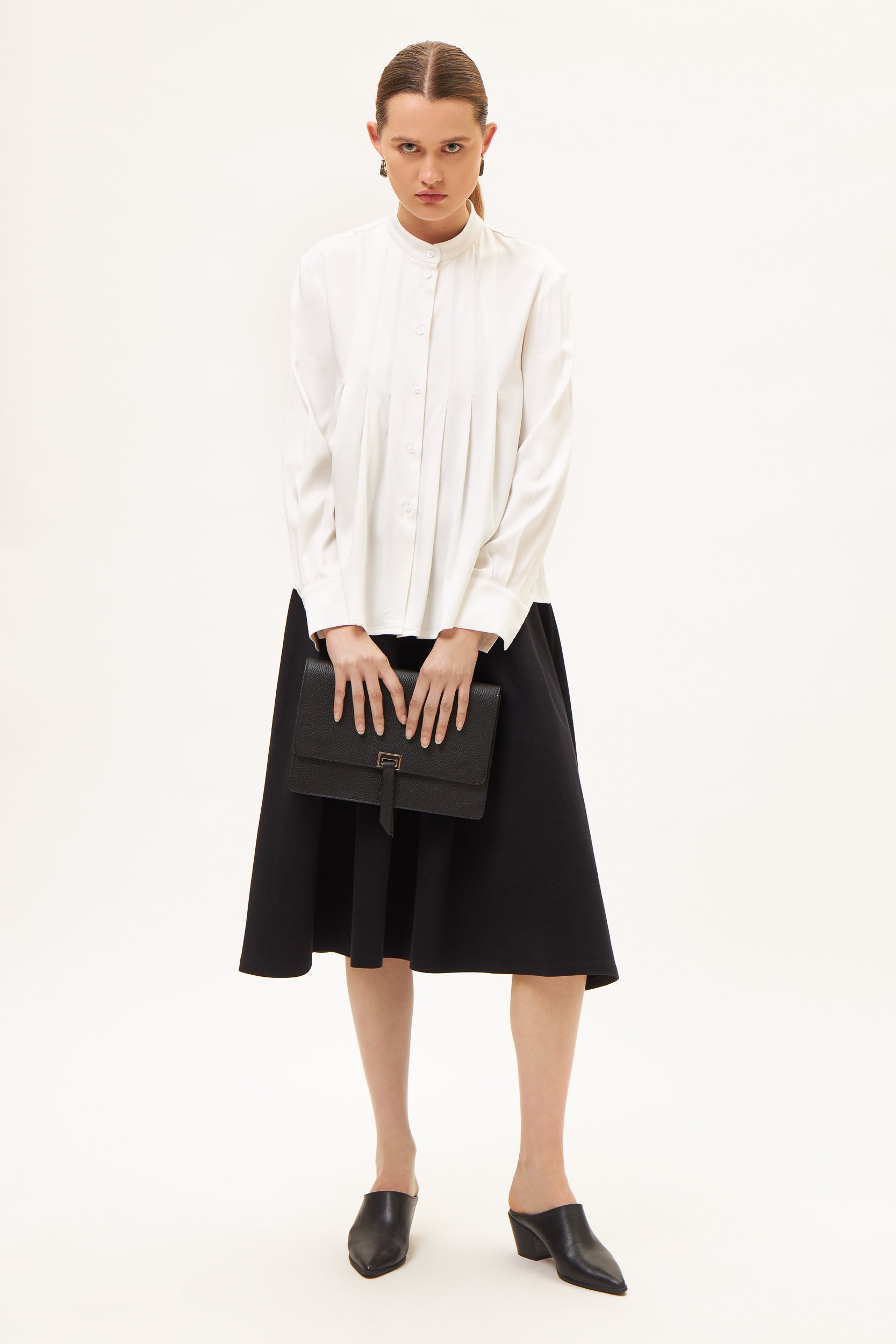 AOS Εκλεπτυσμένο απαλό πουκάμισo με μακριά μανίκια