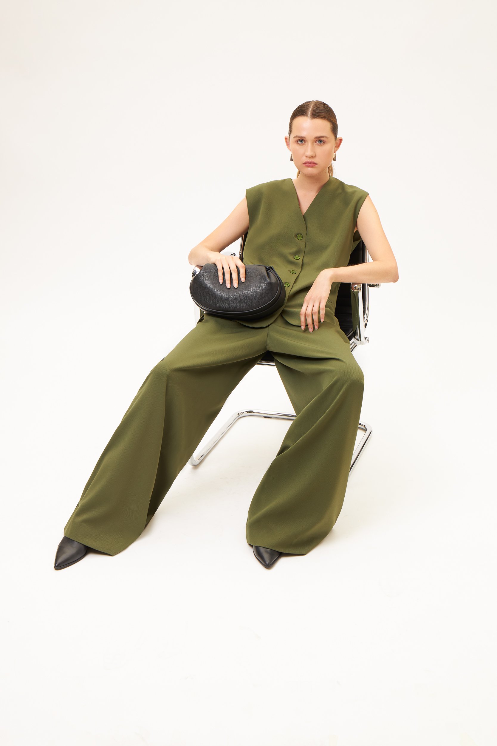 AOS Γιλέκο σε ίσια γραμμή χακί