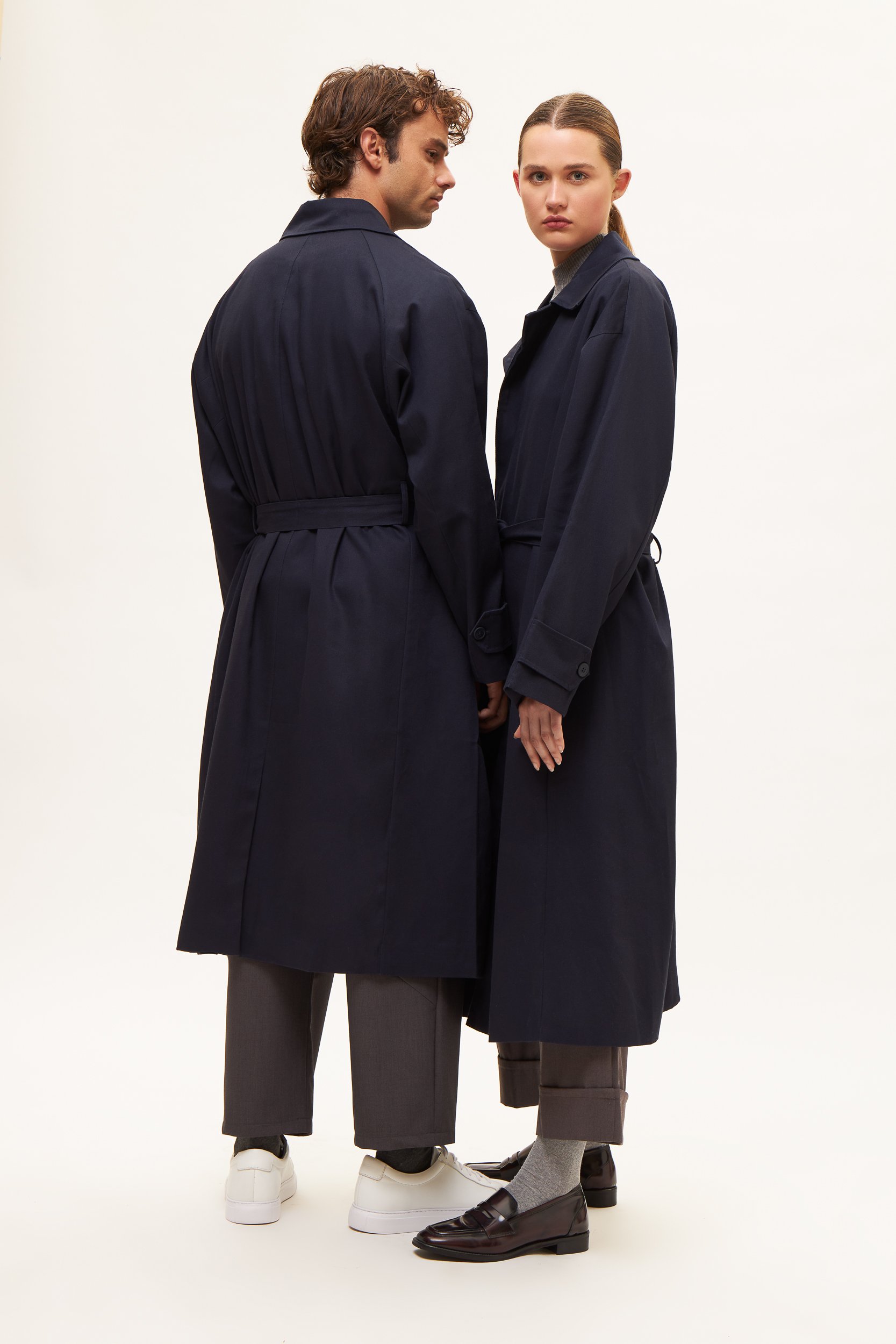 AOS Forever trench coat blue