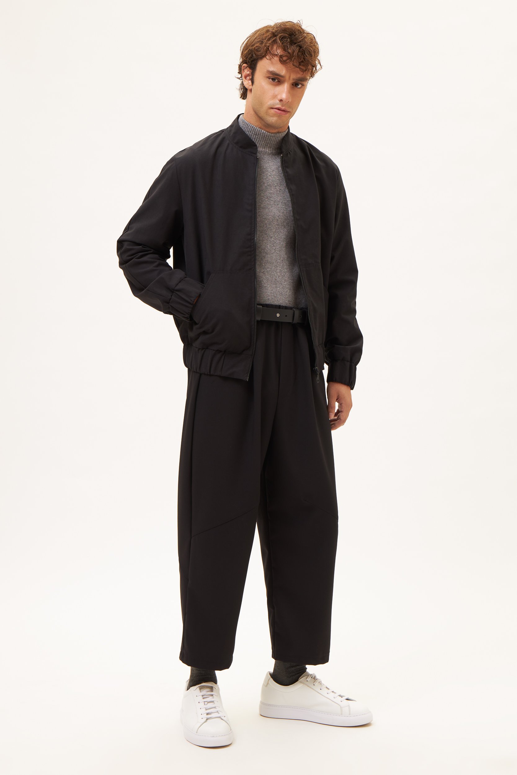 AOS Δερμάτινη ζώνη μαύρη