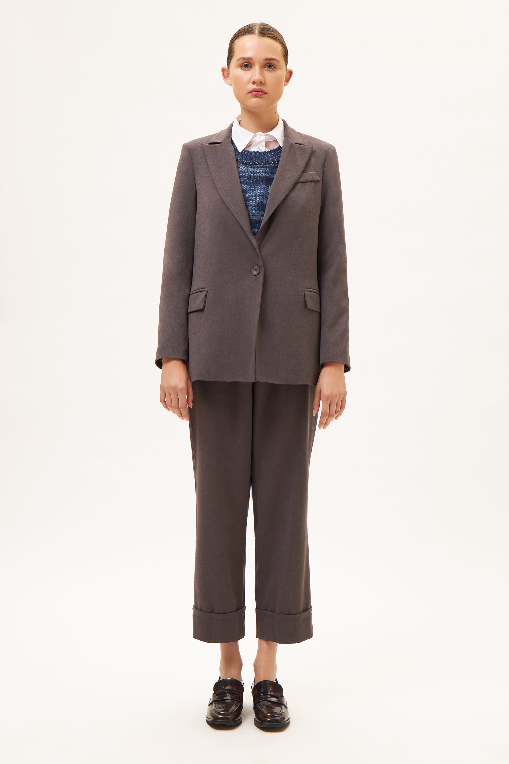 AOS Κλασικό σακάκι γκρι