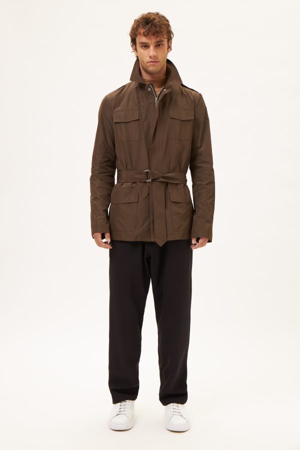 Αντιανεμικό τζάκετ καφέ