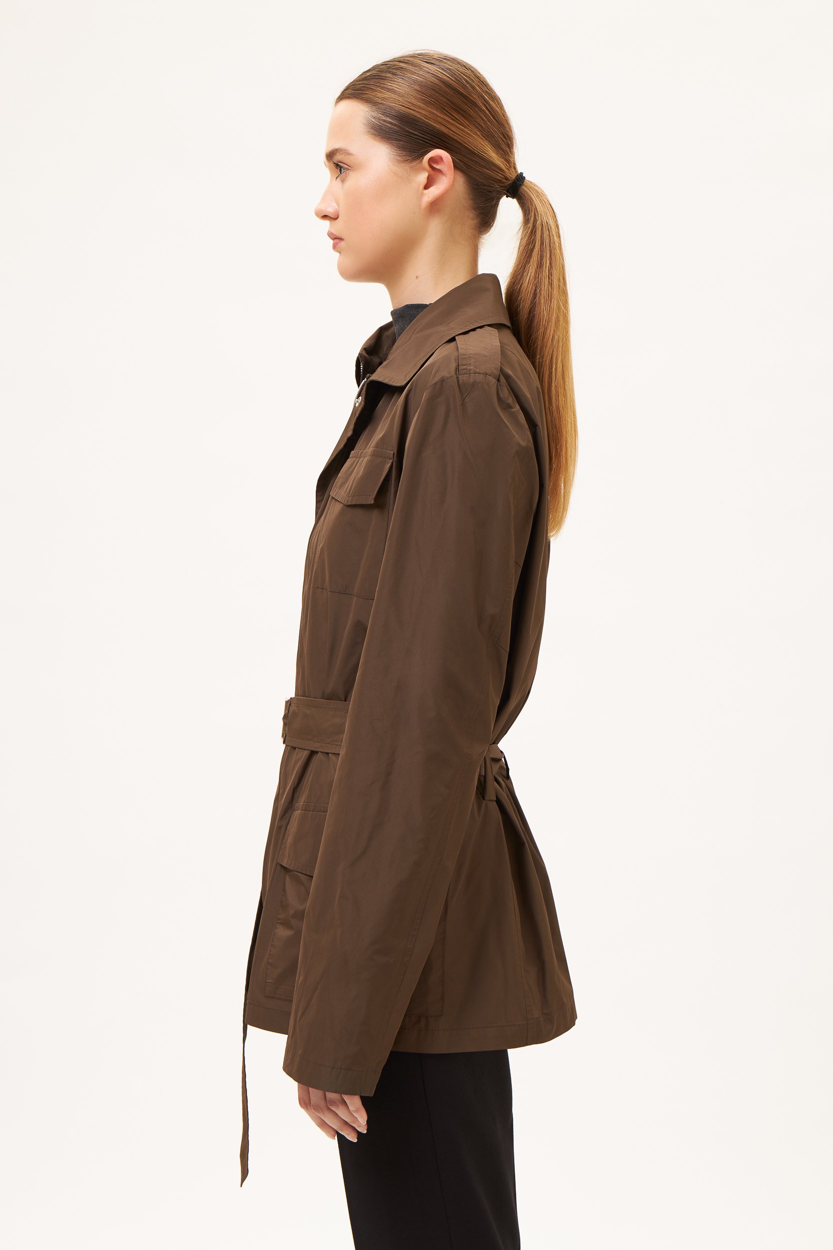 AOS Αντιανεμικό τζάκετ καφέ