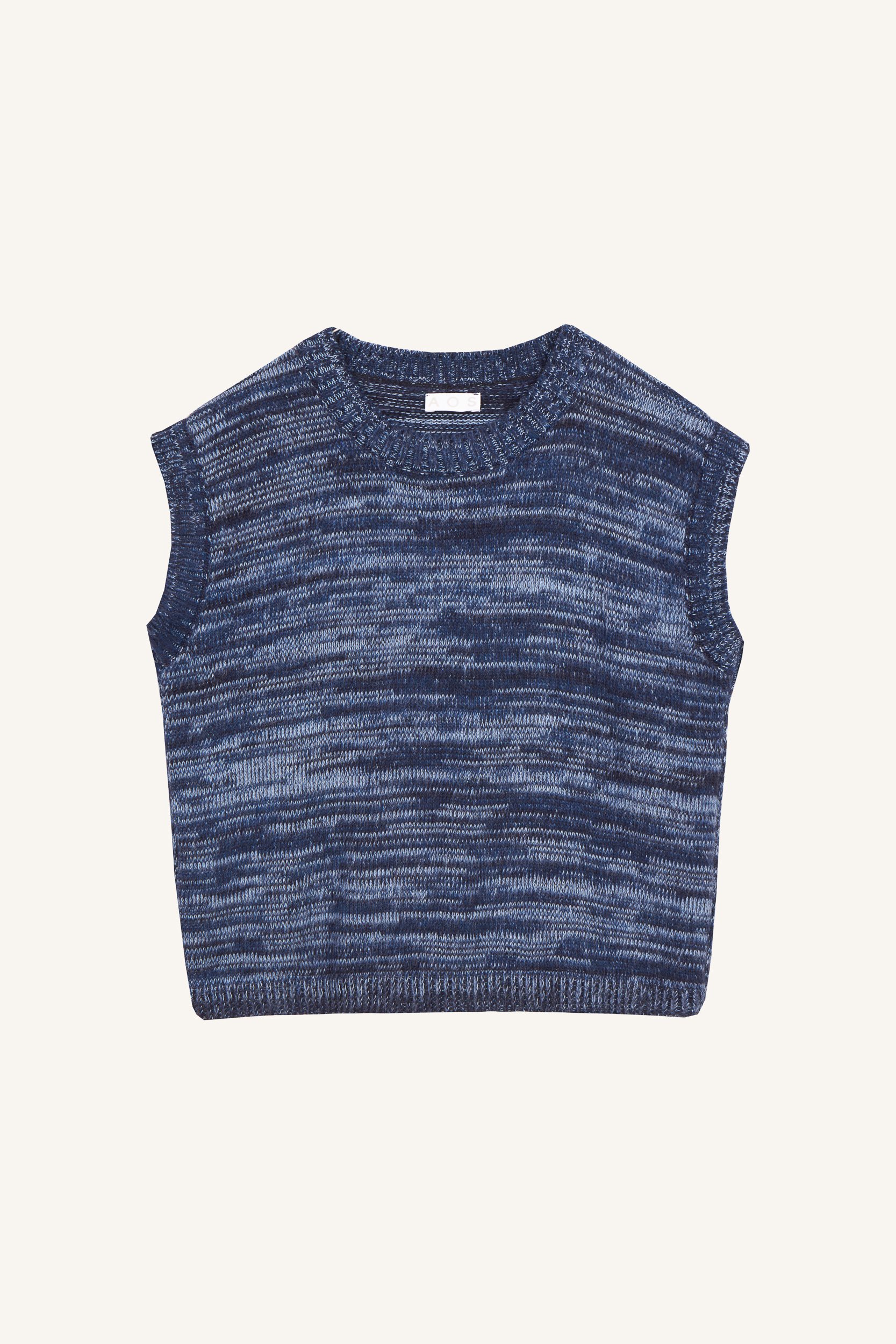 AOS Knit Vest With Wool Blue