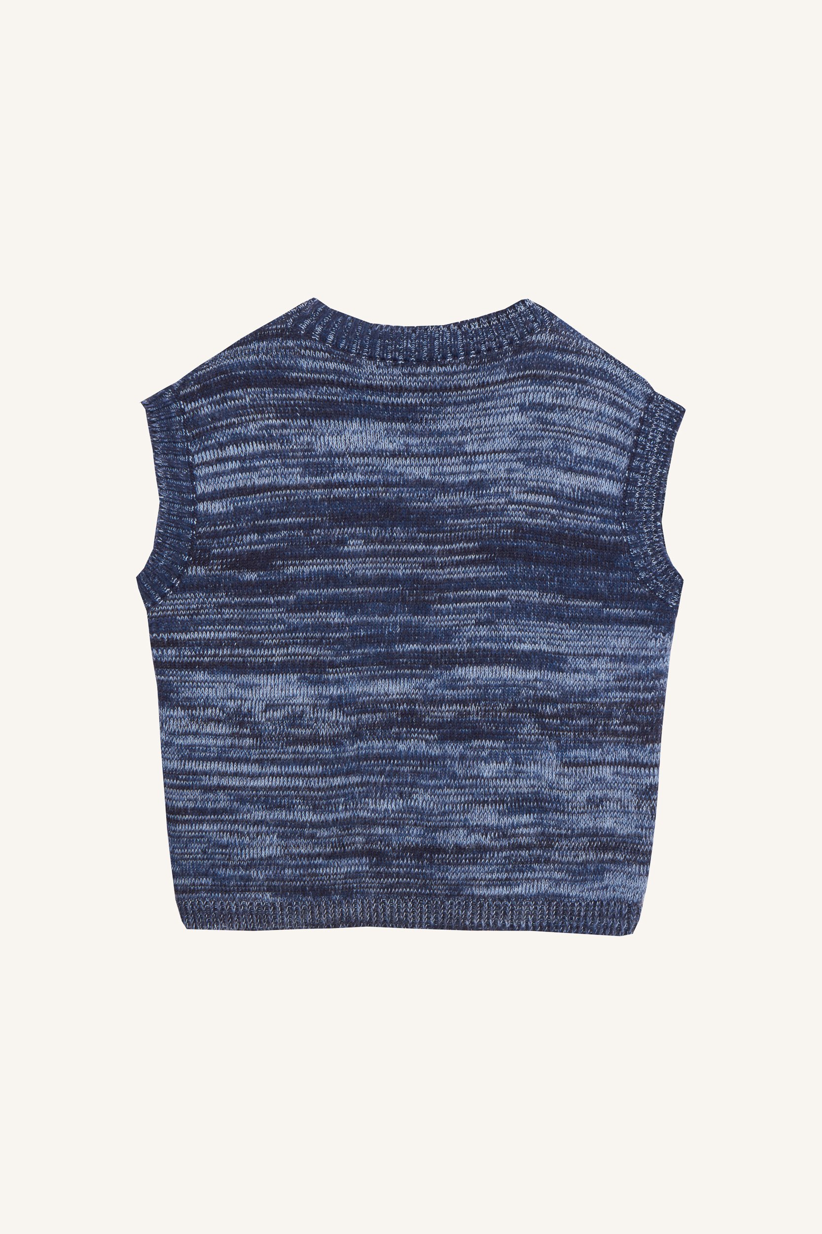 AOS AOS Knit Vest With Wool Blue