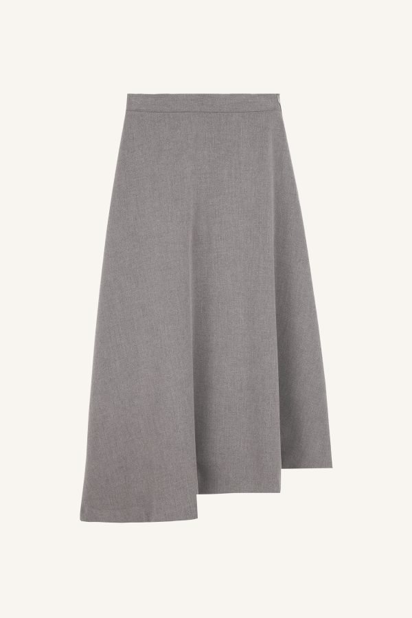 Ασύμμετρη κλος φούστα γκρι ανθρακί