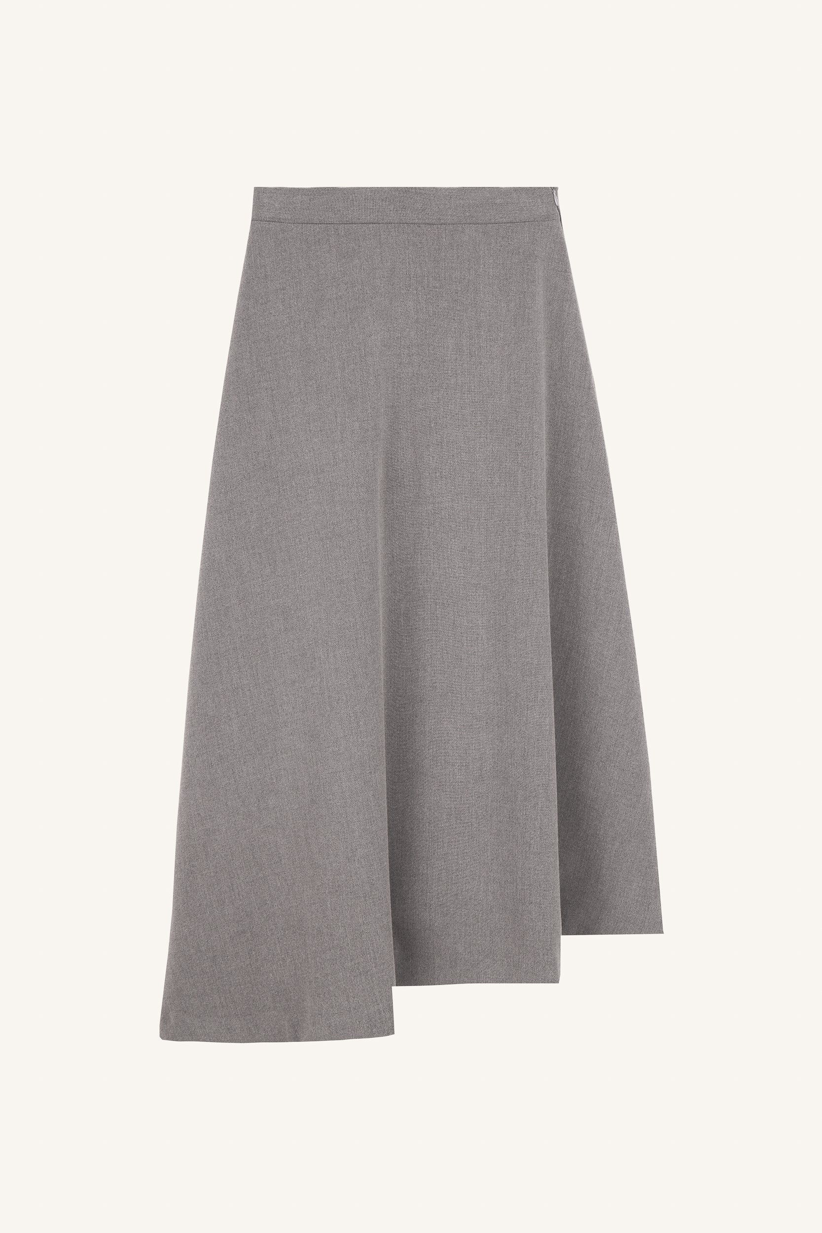 Ασύμμετρη κλος φούστα γκρι ανθρακί