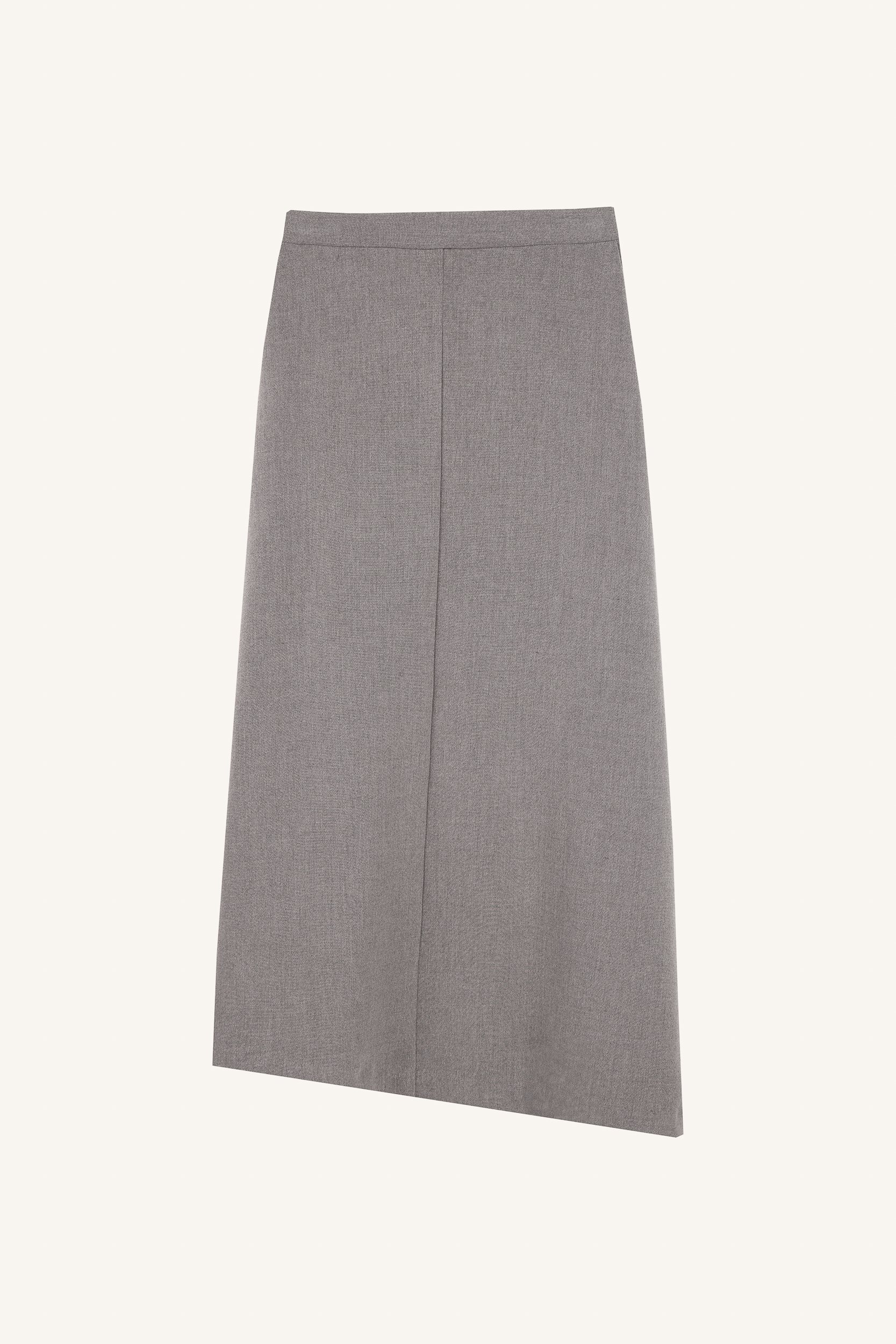 Ασύμμετρη κλος φούστα γκρι ανθρακί