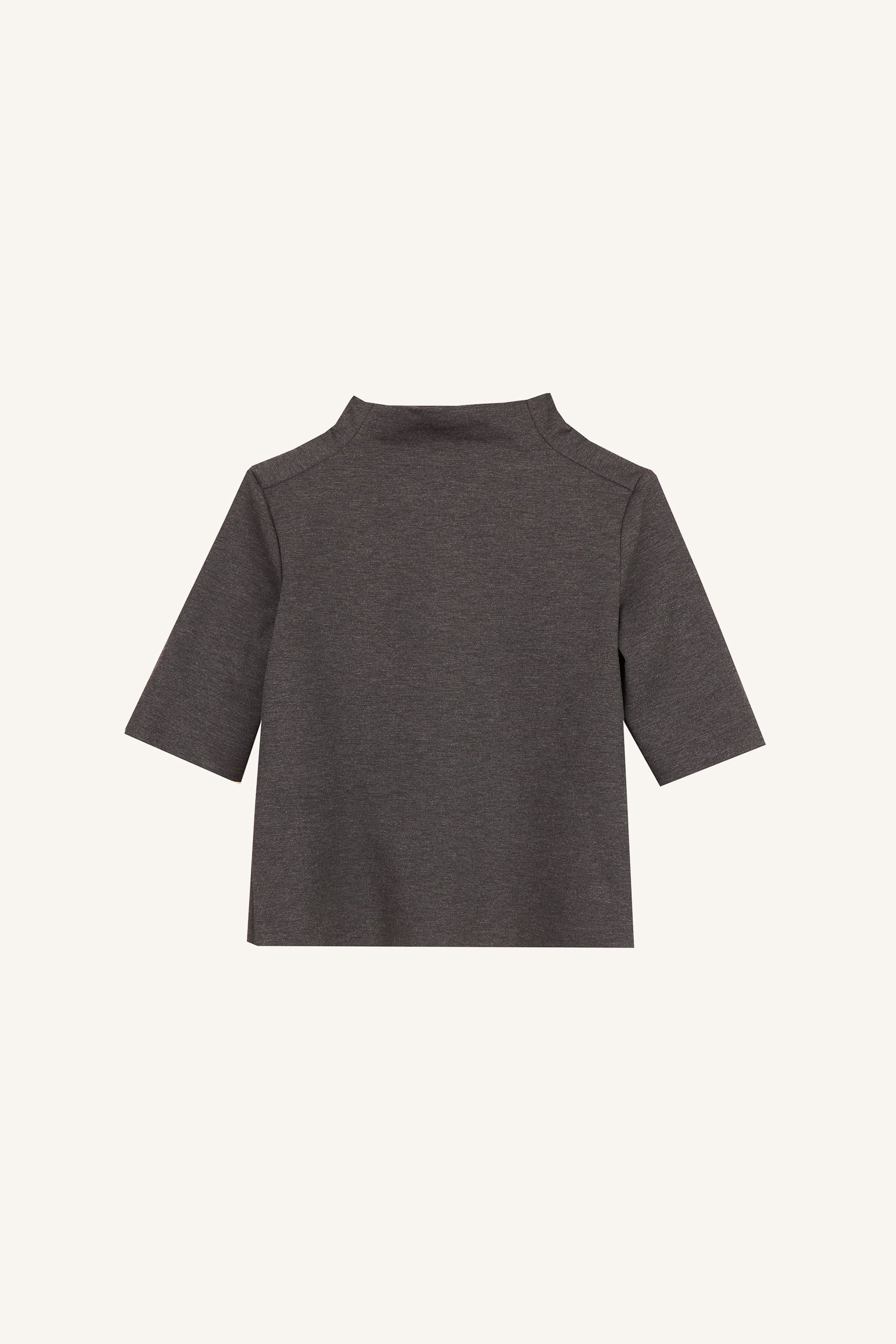 AOS Κοντομάνικη μπλούζα με όρθιο γιακά γκρι