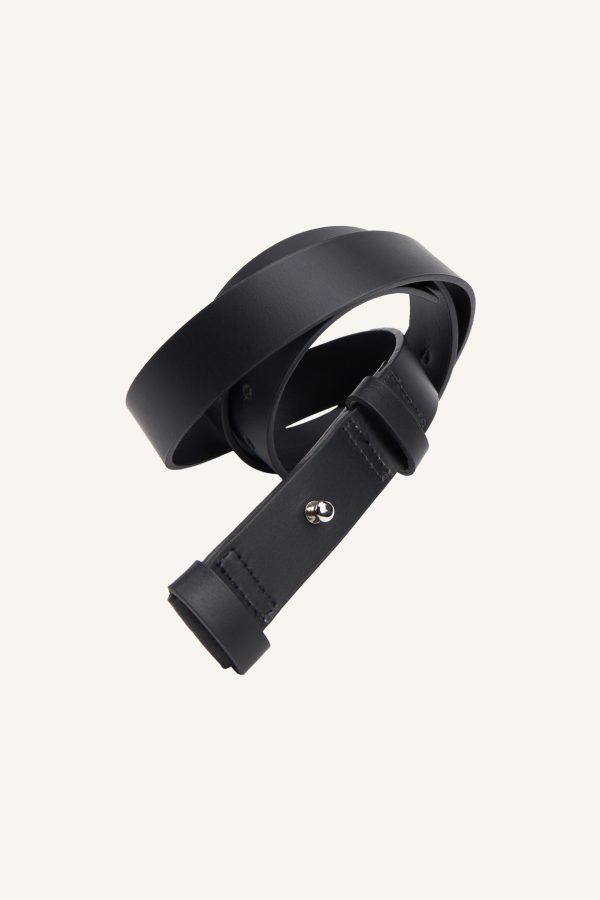 Δερμάτινη ζώνη μαύρη