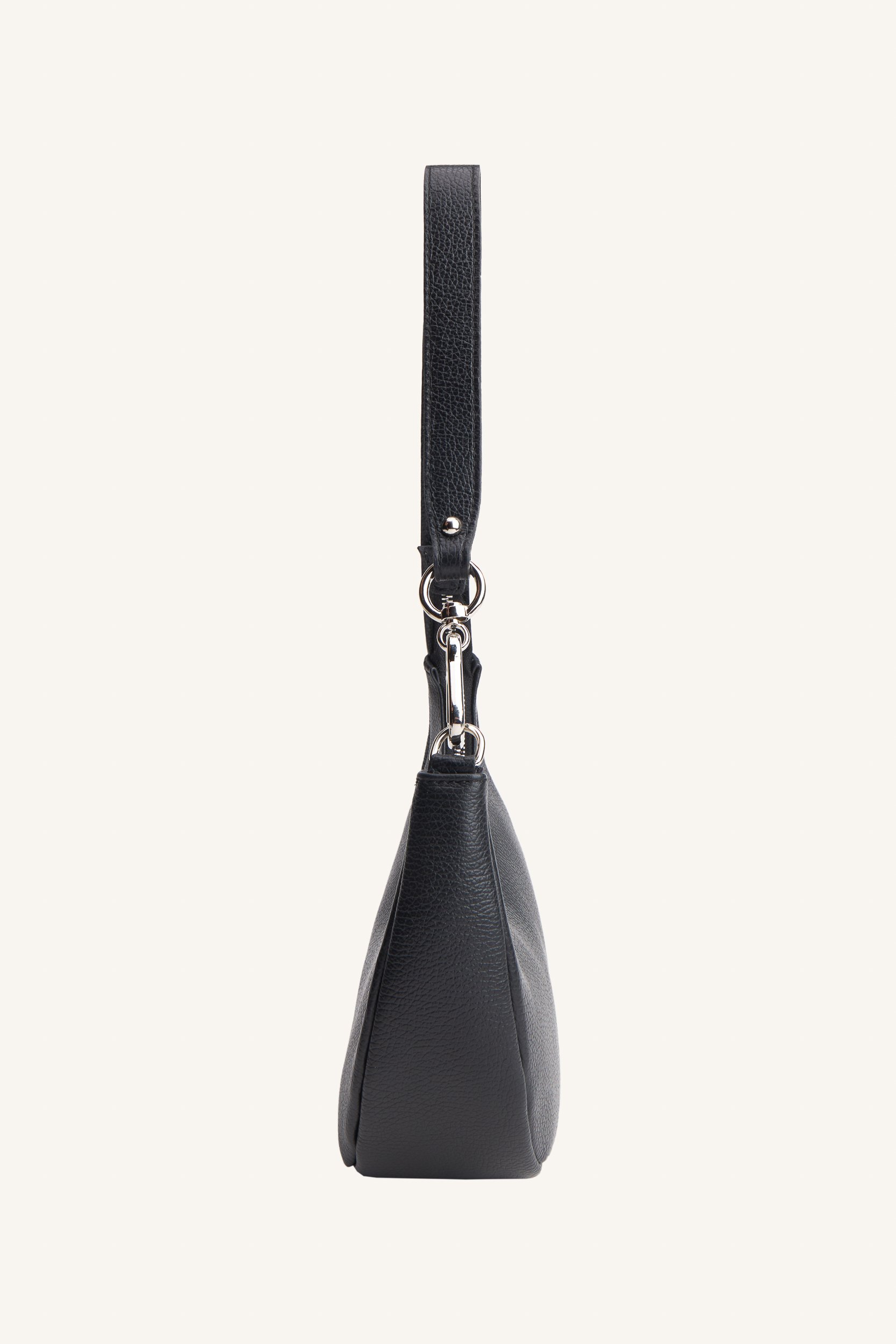 AOS HALF MOON LEATHER BAG BLACK