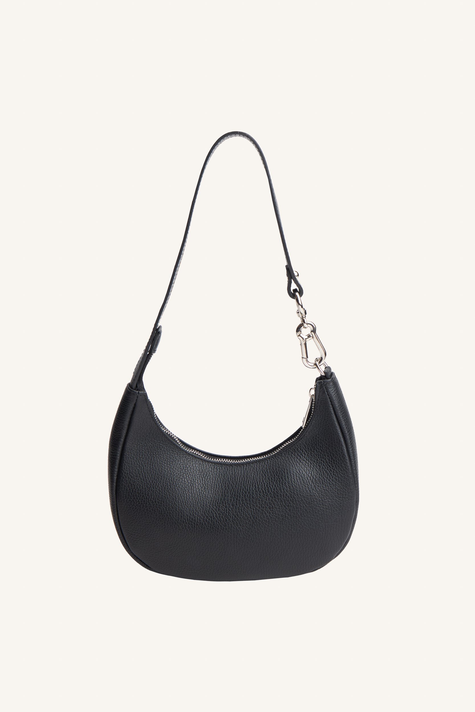 AOS HALF MOON LEATHER BAG BLACK