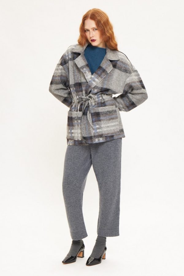 Μάλλινο Καρό Σακάκι