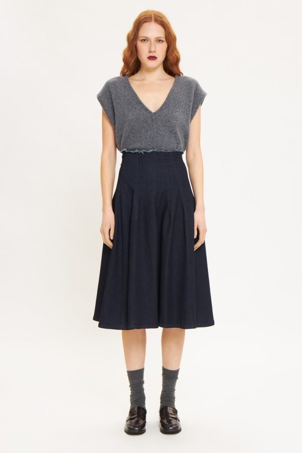 Μidi Denim Φούστα